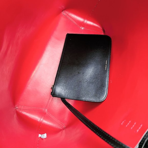 ❤️❤️❤️ SOLD!!! Mansur Gavriel Large Tote Black/Flamma - Picture 5 of 5